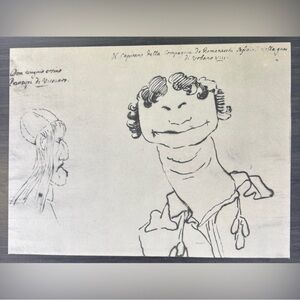 CARICATURE Giovanni Gian Lorenzo Bernini Fine Art Print Antique Vintage Original